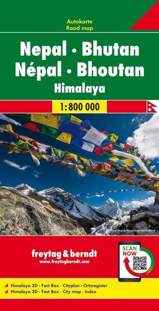 AK 224 Nepál - Bhutan 1800 000 automapa