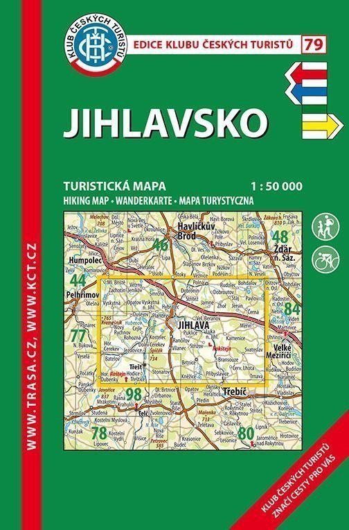KČT 79 Jihlavsko 150 000 turistická mapa 2022