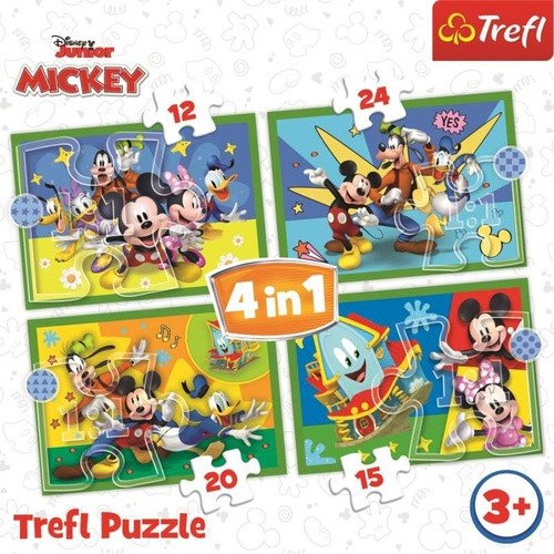 Trefl Puzzle Mickeyho klubík S přáteli 4v1 12152024 dílků