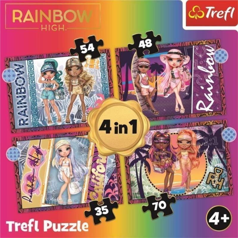 Trefl Puzzle Rainbow High Módní panenky 4v1 35485470 dílků