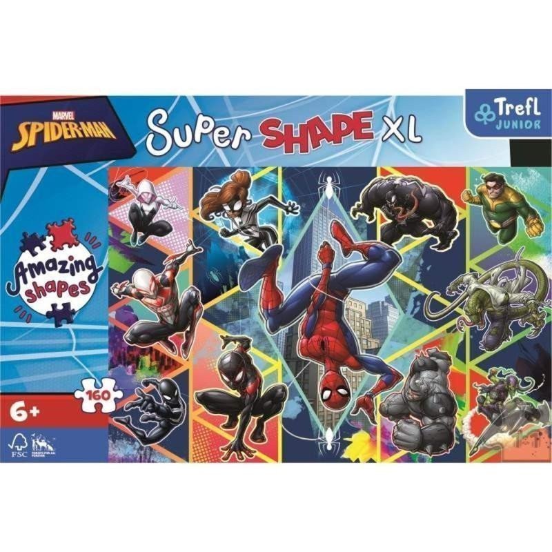 Trefl Puzzle Super Shape XL Spiderman Přidej se 160 dílků