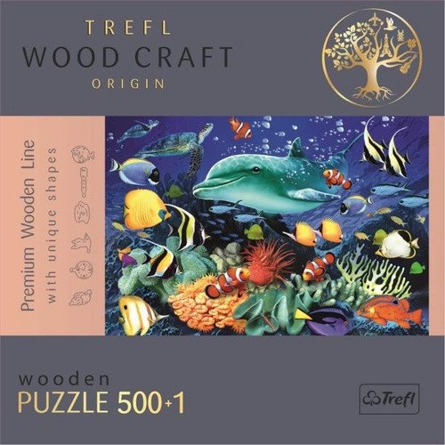 Trefl Wood Craft Origin Puzzle Život v moři 501 dílků - dřevěné
