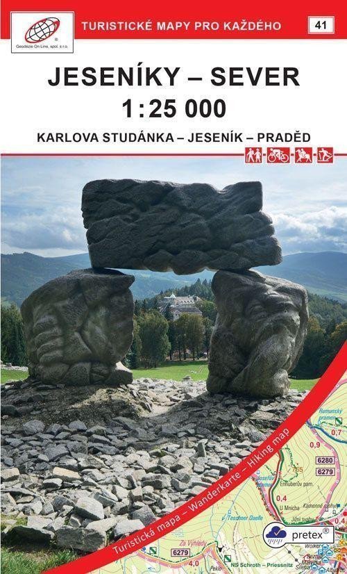 Jeseníky - sever 125 000 41 Turistické mapy pro každého