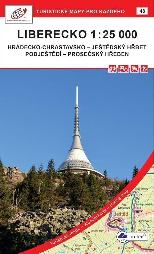 Liberecko 125 000 48 Turistivké mapy pro každého