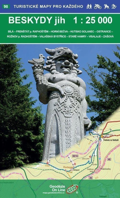 Beskydy - jih 125 000 98 Turistické mapy pro každého