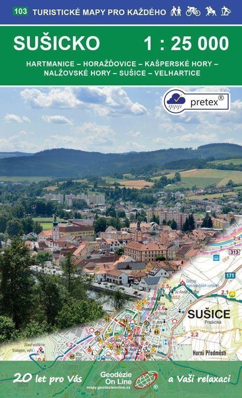 Sušicko 125 000 103 Turistické mapy pro každého