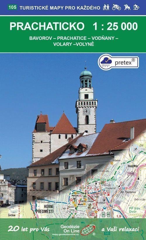 Prachaticko 125 000 105 Turistické mapy pro každého
