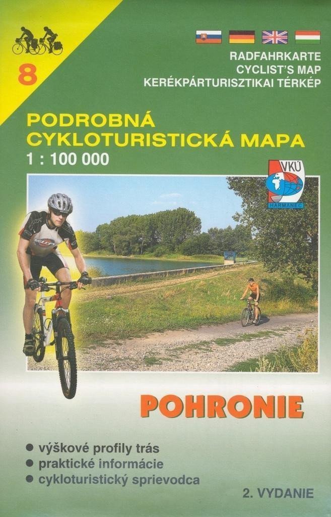 VKUC 8 cyklo Pohronie 1100 000 cyklomapa