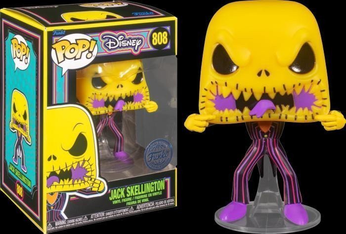 Funko POP Disney The Nightmare Before Christmas - Scary Face Jack BlackLight limited exclusive edition