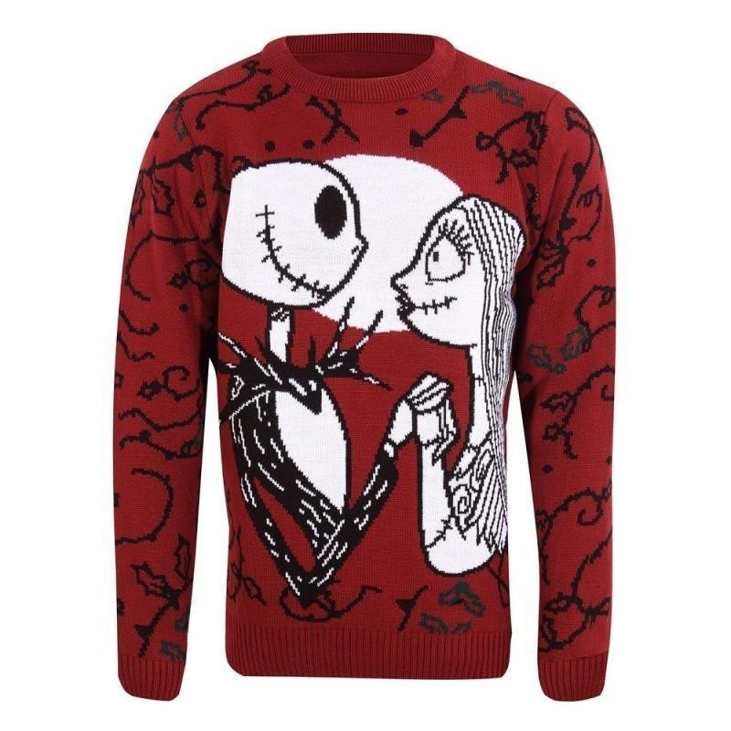 The Nightmare Before Christmas vánoční svetr - Jack and Sally velikost M