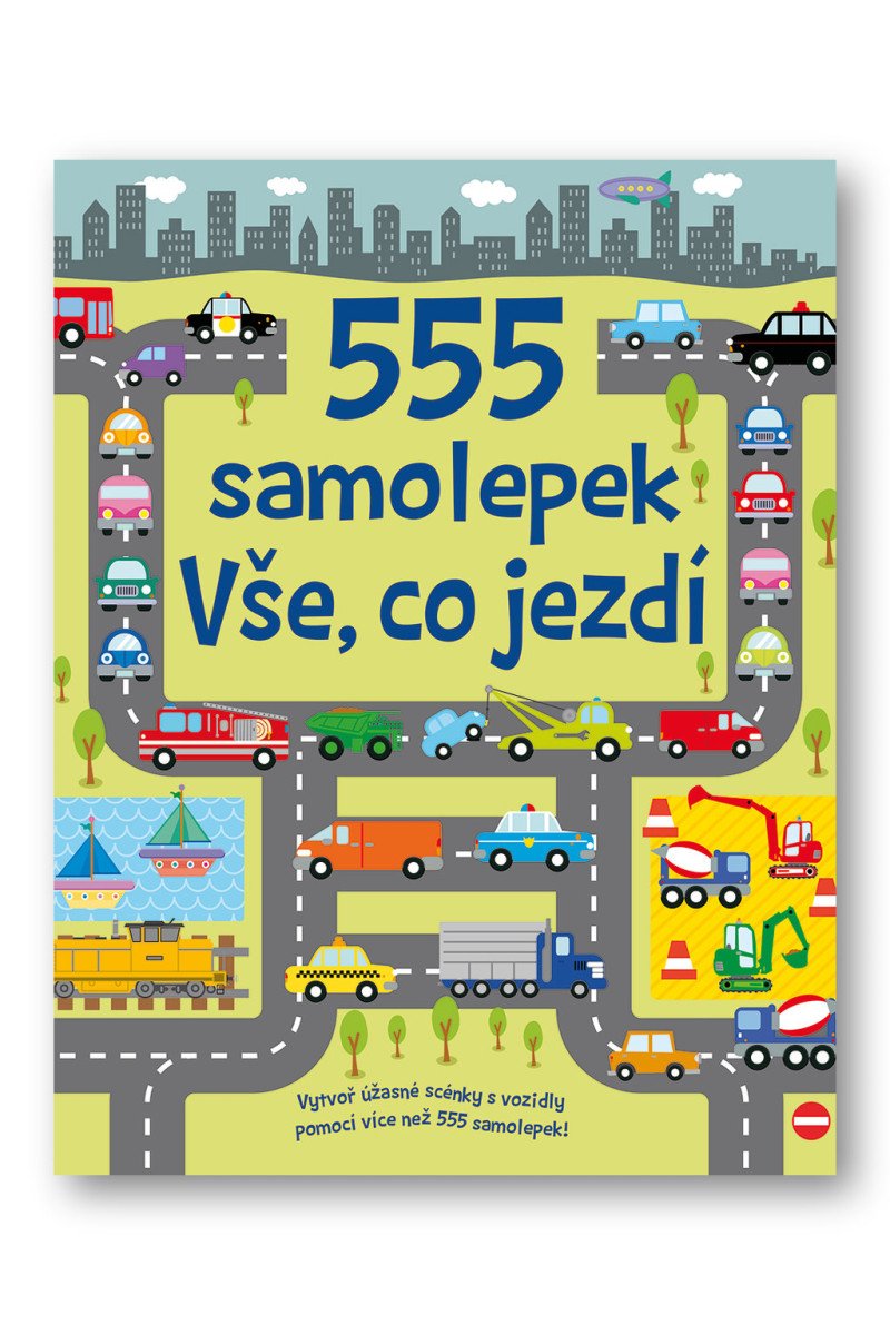 555 samolepek - Vše co jezdí