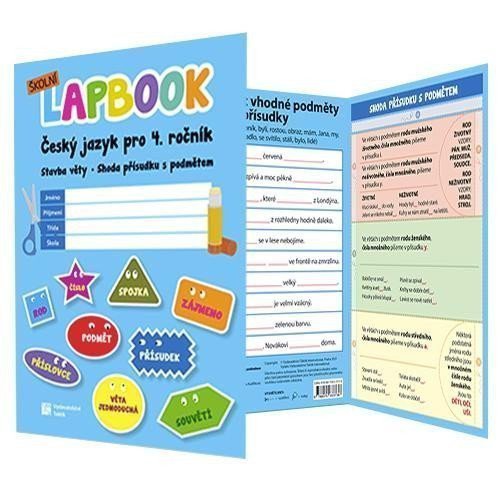 Školní lapbook ČJ - Stavba věty Shoda