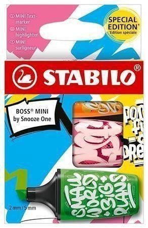 STABILO BOSS MINI by Snooze One - oranžová růžová zelená