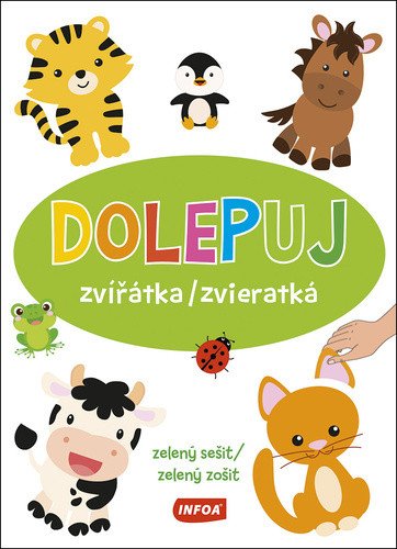 Dolepuj zvířátka zvieratká - zelený sešit zelený zošit samolepky