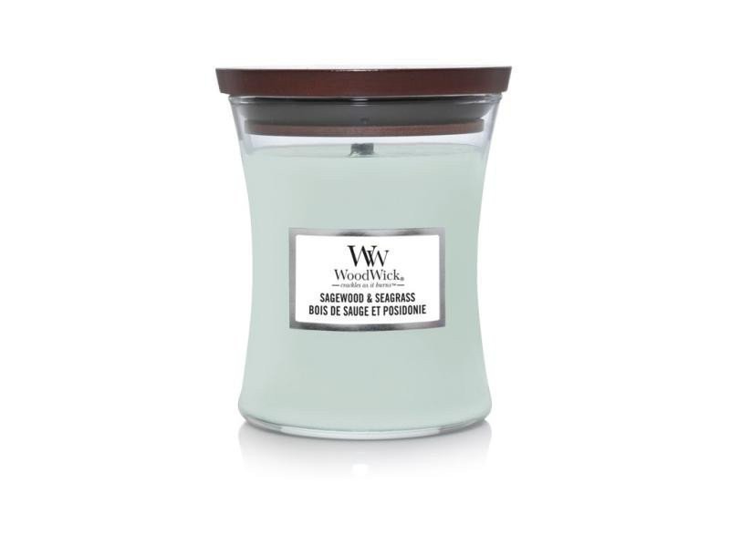 WoodWick Sagewood Seagrass svíčka 275g