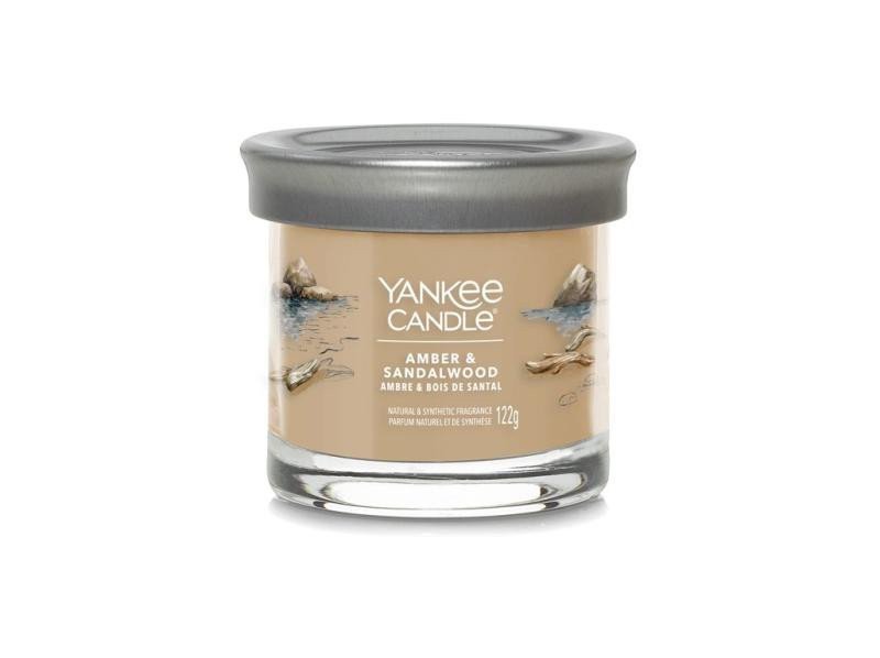 YANKEE CANDLE Amber Sandalwood svíčka 121g Signature tumbler malý