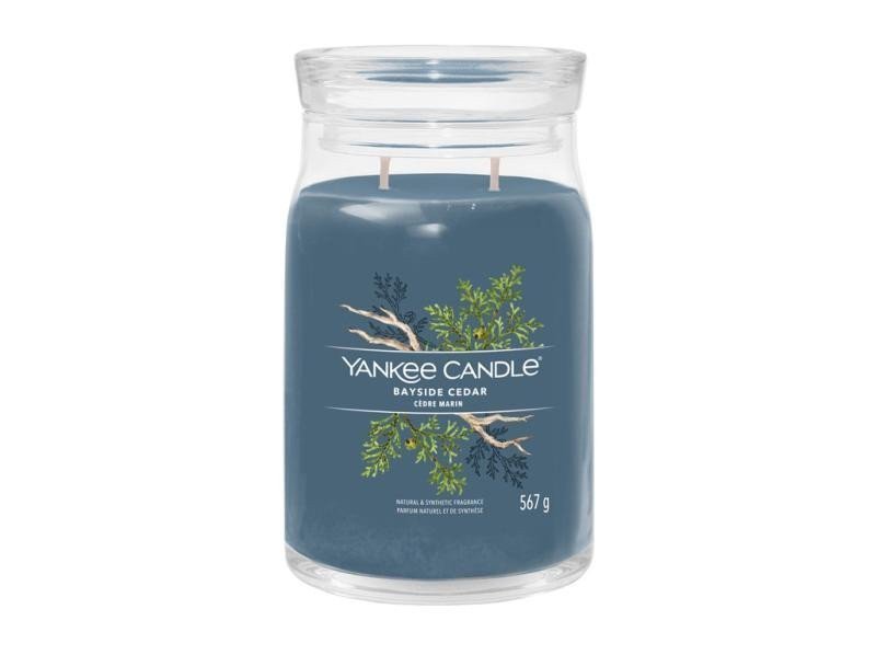 YANKEE CANDLE Bayside Cedar svíčka 567g 2 knoty Signature velký
