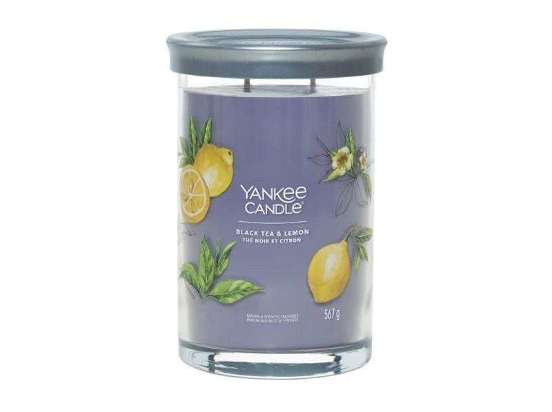 YANKEE CANDLE Black Tea Lemon svíčka 567g 2 knoty Signature tumbler velký