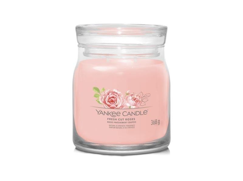 YANKEE CANDLE Fresh Cut Roses svíčka 368g 2 knoty Signature střední
