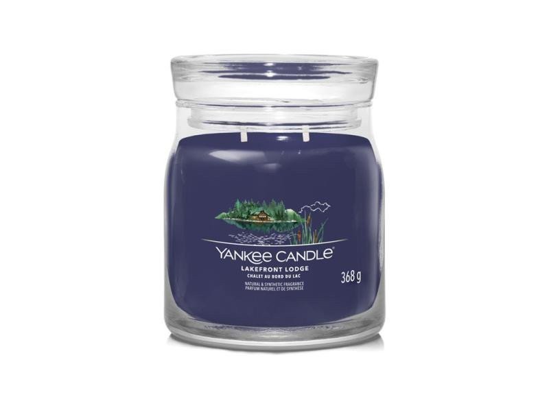 YANKEE CANDLE Lakefront Lodge svíčka 368g 2 knoty Signature střední