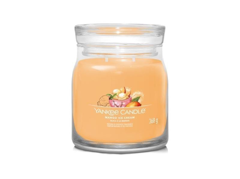 YANKEE CANDLE Mango Ice Cream svíčka 368g 2 knoty Signature střední