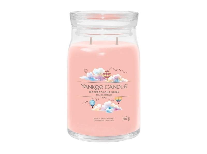 YANKEE CANDLE Watercolour Skies svíčka 567g 2 knoty Signature velký