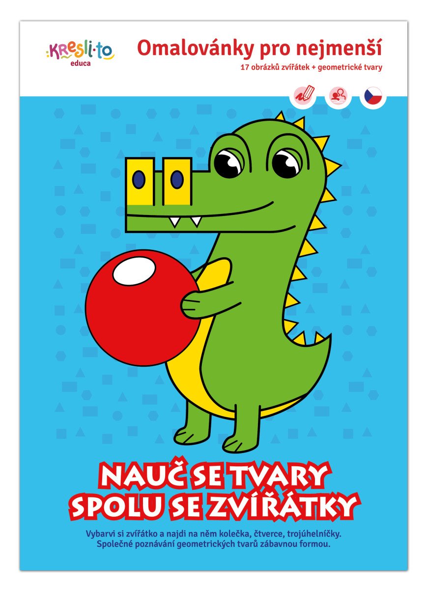 Omalovánky pro nejmenší Nauč se tvary spolu se zvířátky