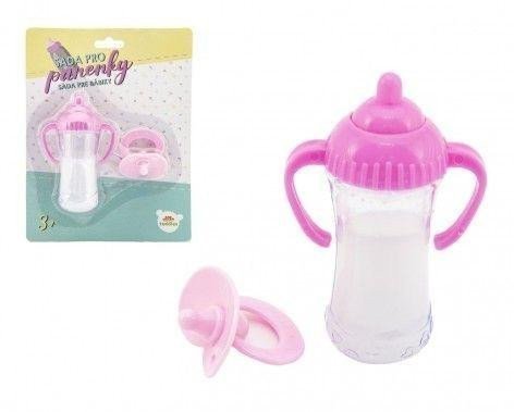 Sada pro panenky lahvička dudlík plast