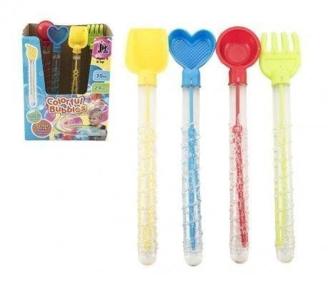 Bublifuk trubice s nářadím na písek plast 28 cm