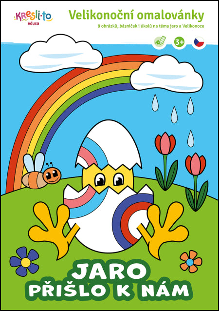 Velikonoční omalovánky Jaro příšlo k nám