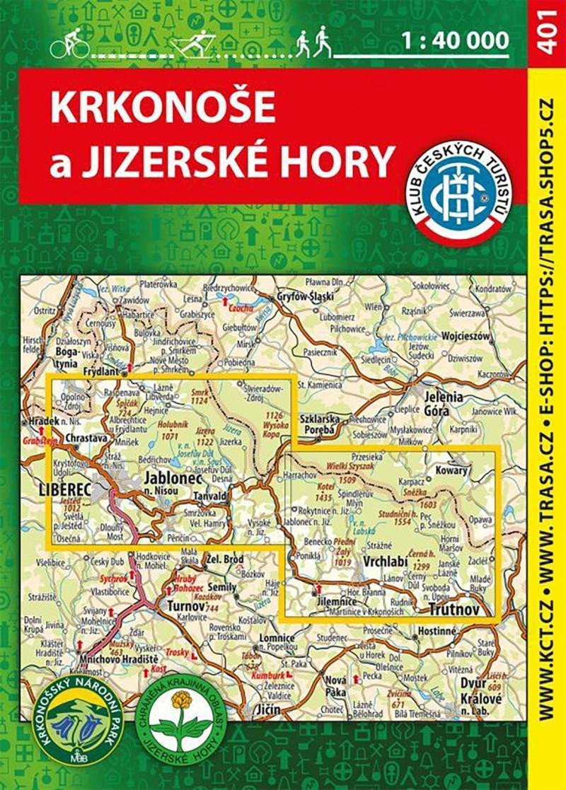 KČT 401 Krkonoše a Jizerské hory 140 000