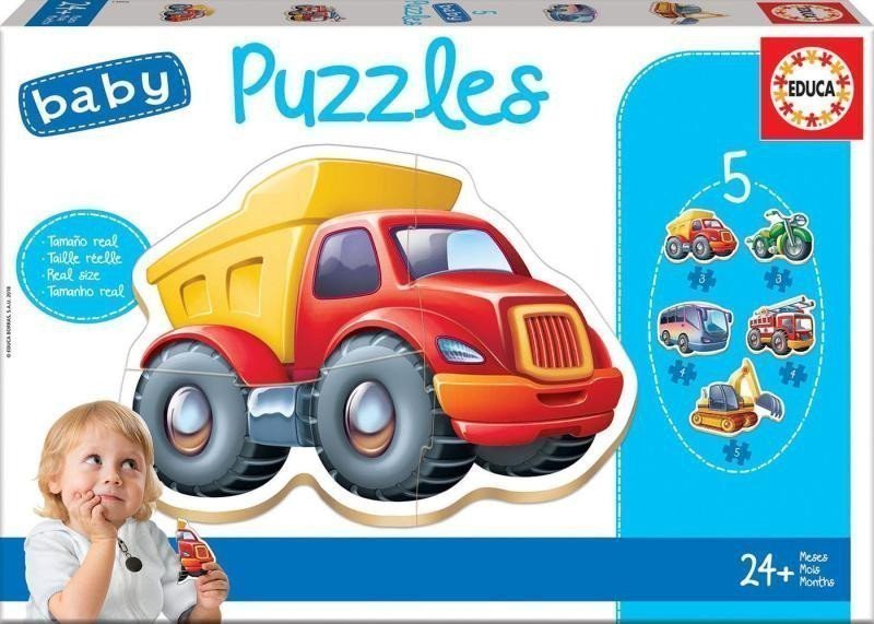Trefl Puzzle Baby Vozidla 5v1 3-5 dílků
