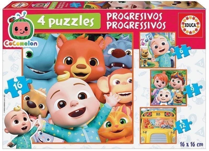 Puzzle CoComelon 4v1 691216 dílků