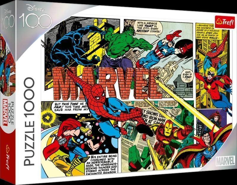 Trefl Puzzle Disney 100 let Neporazitelní Avengers 1000 dílků