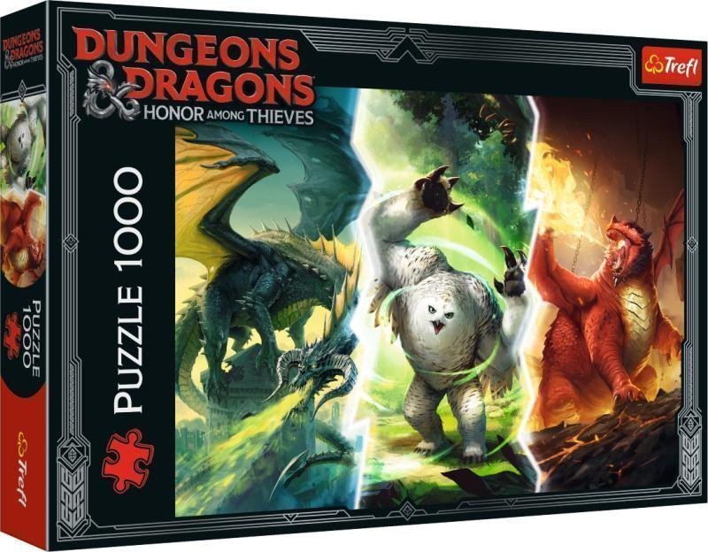 Trefl Puzzle DungeonsDragons Čest zlodějů Legendární Monstra Faerunu 1000 dílků