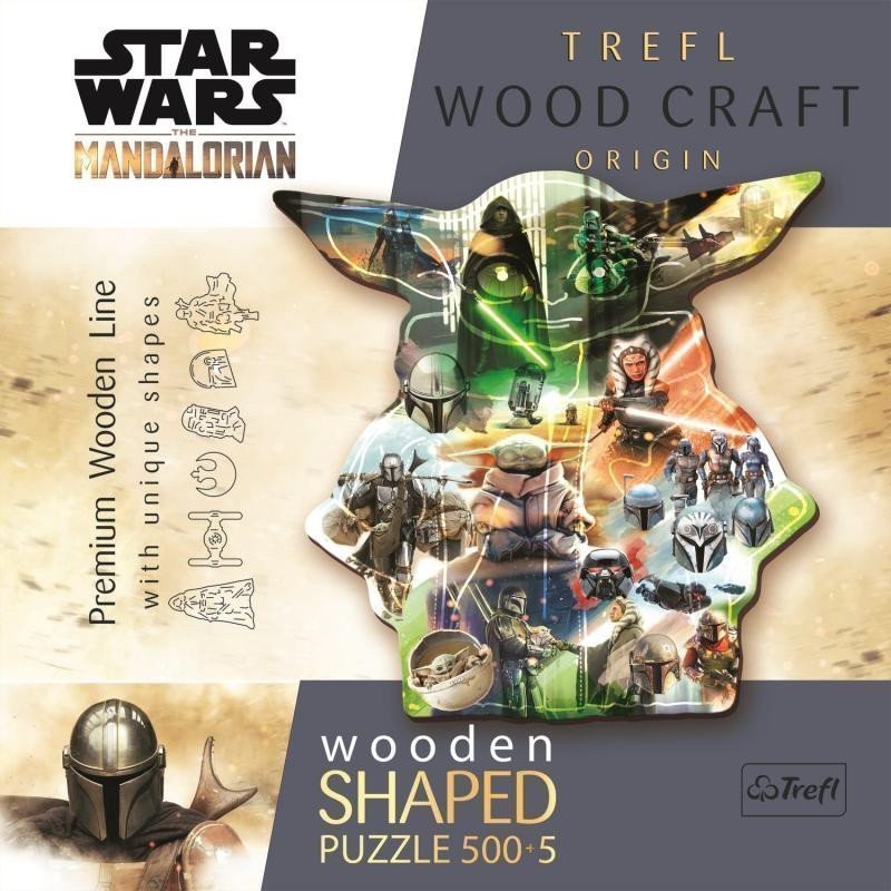 Trefl Wood Craft Origin Puzzle The Mandalorian Záhadný Grogu 505 dílků