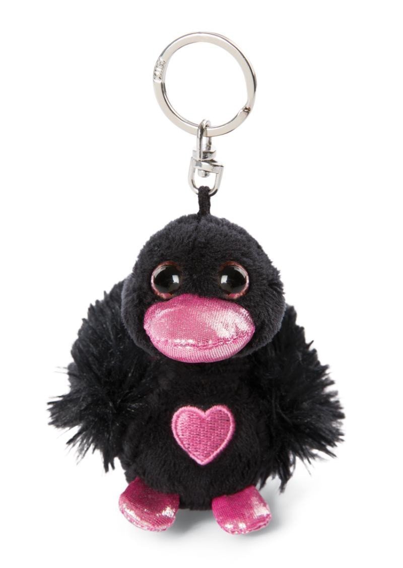 NICI klíčenka plyšová Love Černá labuť 8 cm