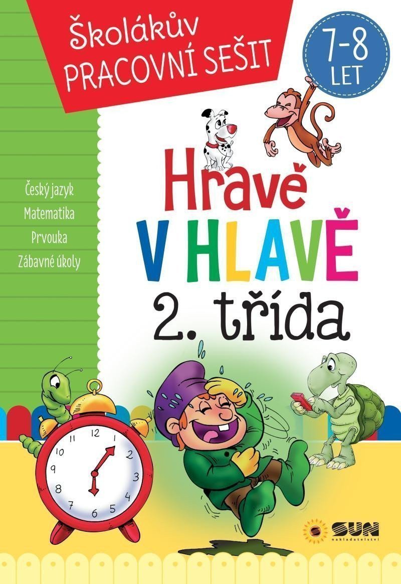 Hravě v hlavě 2 třída Český jazyk Matematika Prvouka Zábavné úkoly 7-8 let