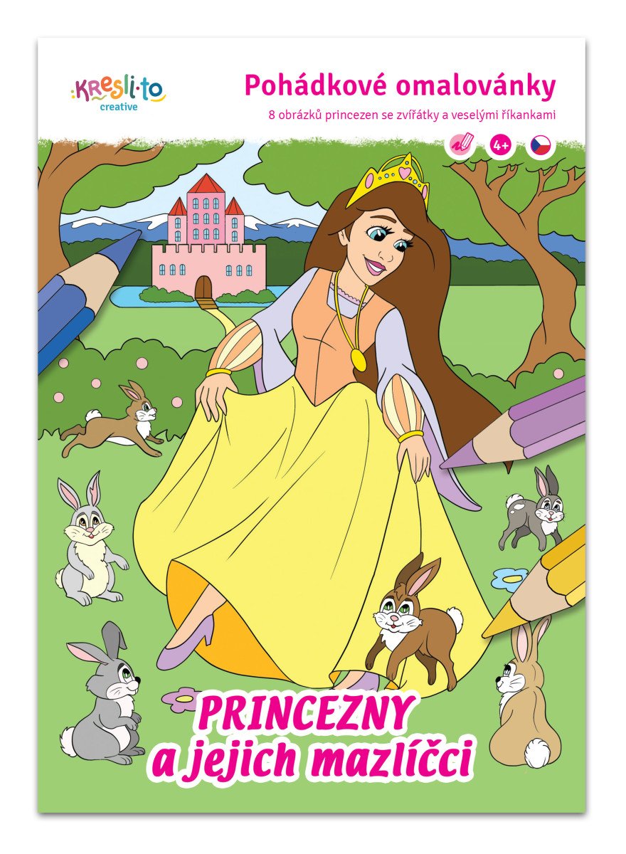Pohádkové omalovánky Princezny a jejich mazlíčci