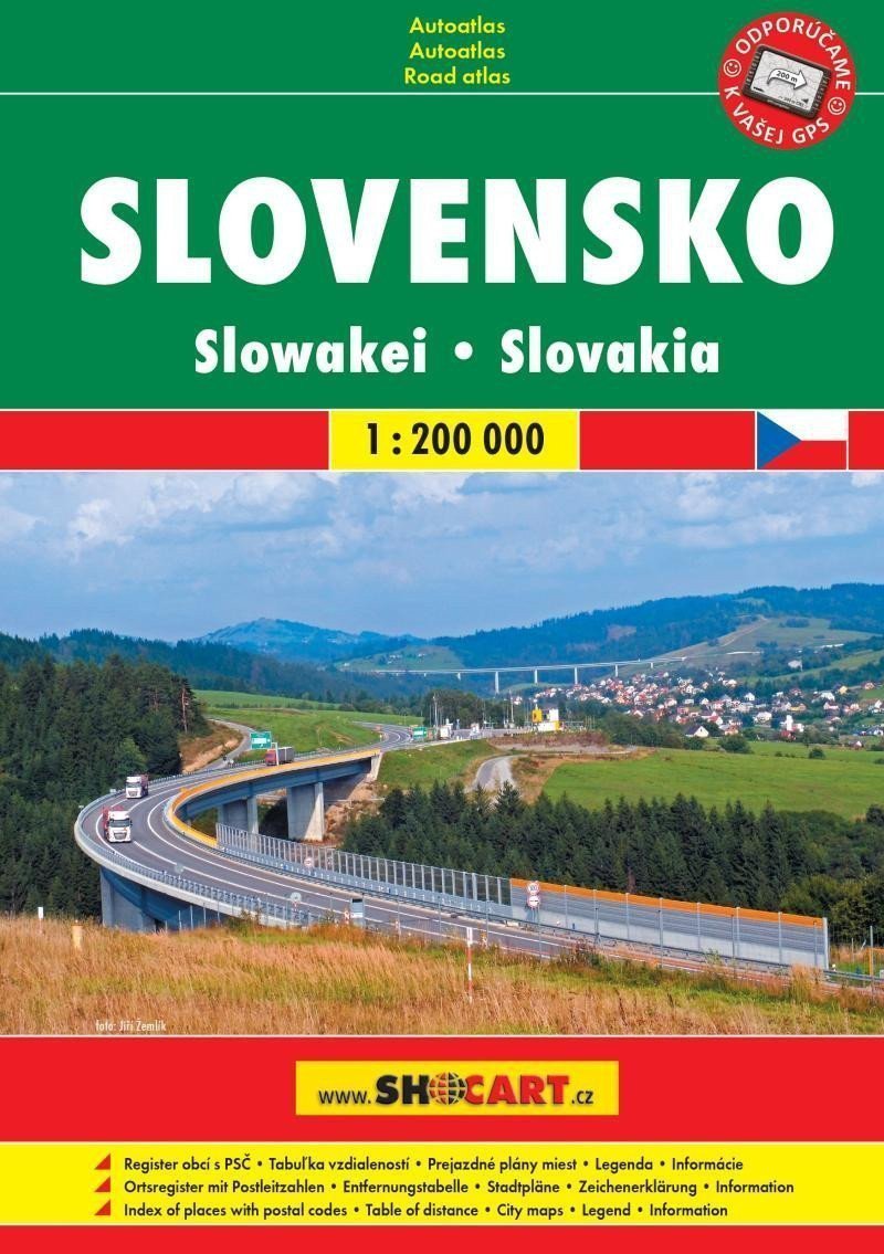 Slovensko 1200 000 autoatlas A5 spirála