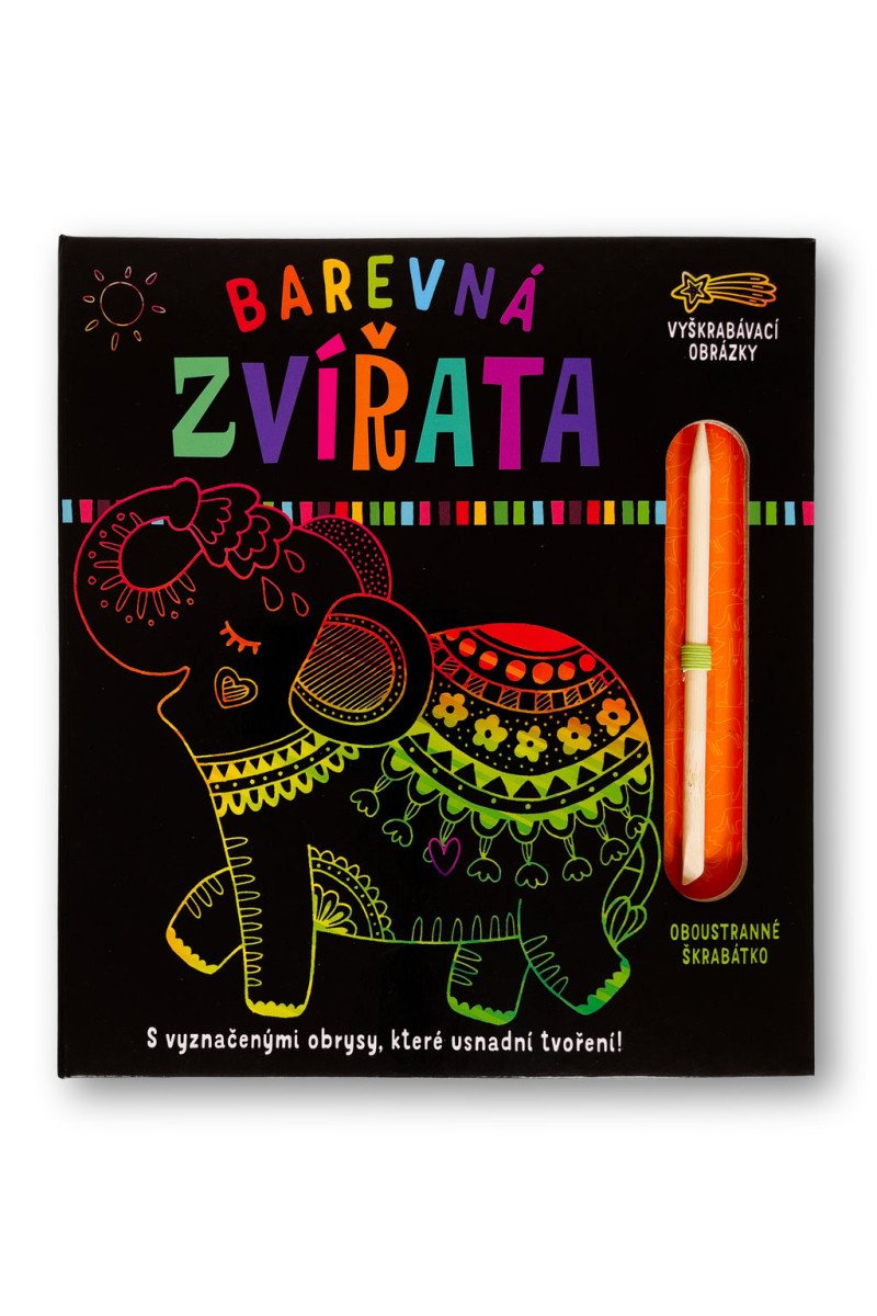 Barevná zvířata - Vyškrabávací obrázky