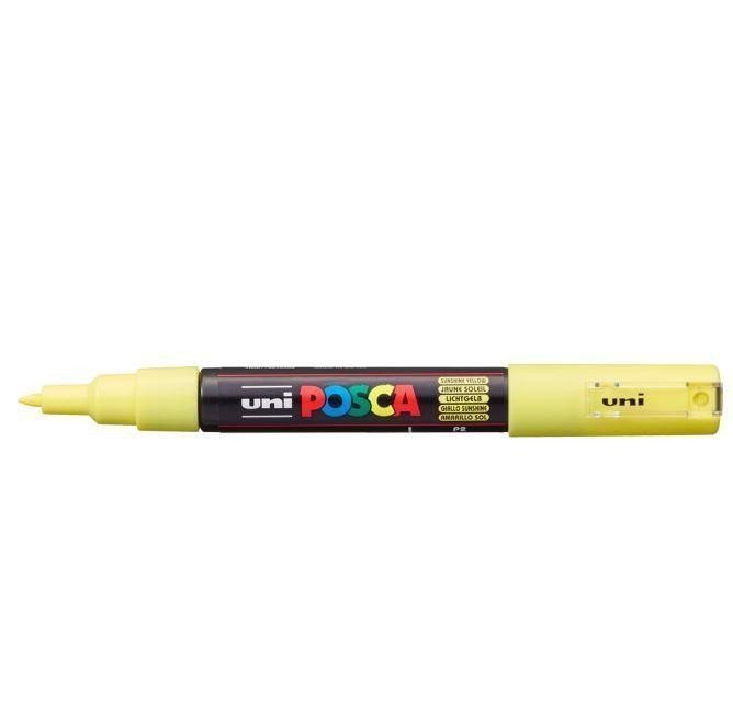Posca akrylový popisovač PC-1M 07 - 1 mm pastelově žlutá s extra tenkým hrotem