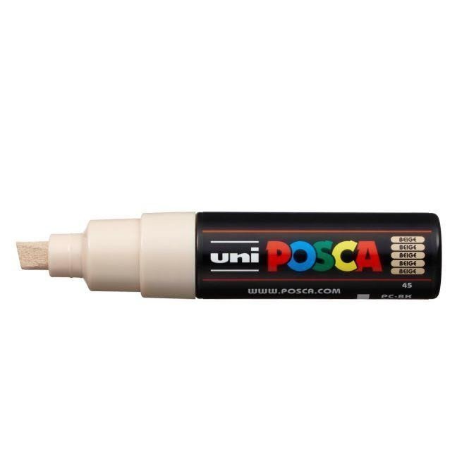 Posca akrylový popisovač PC-8K 8 mm béžová se širokým seříznutým hrotem