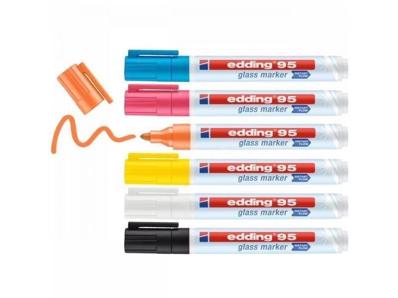 Edding Popisovač na sklo 95 sada 6 ks
