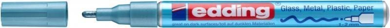 Edding Lakový popisovač 751 - světle modrý metalický