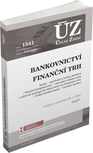 ÚZ 1541 Bankovnictví Finanční konglomeráty Stavební spoření Centrální evidence účtů