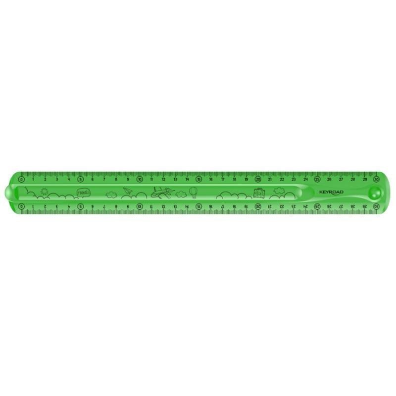 Keyroad Pravítko Flexi 30 cm - zelené