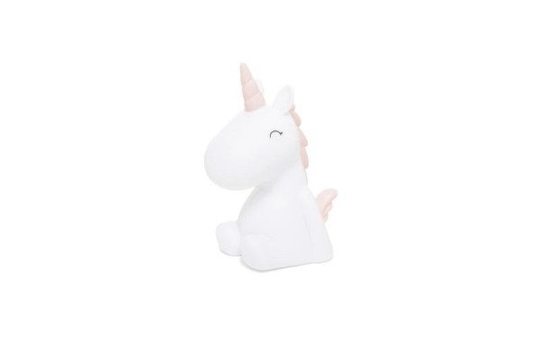 MTM Dhink Baby Noční světlo - Jednorožec bílý růžová hříva 10 cm