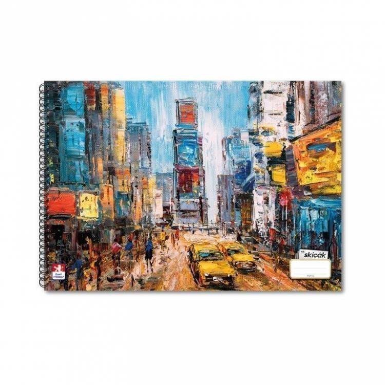 Skicák A3 50 listů 190g - New York