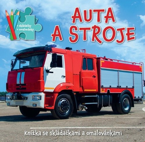 Auta a stroje - Knížka se skládačkami a omalovánkami (2023)